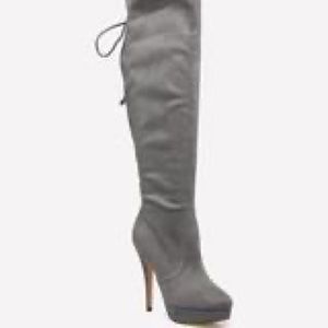 Ariaa Lace Up Boots - Grey / Bebé